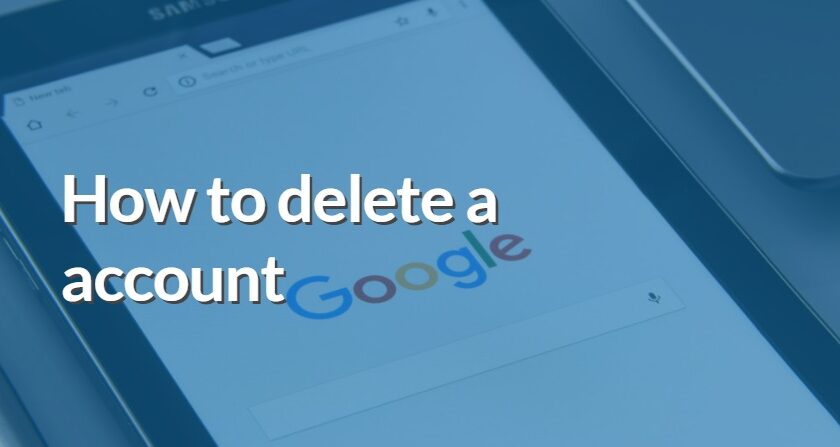 How to delete a Google account